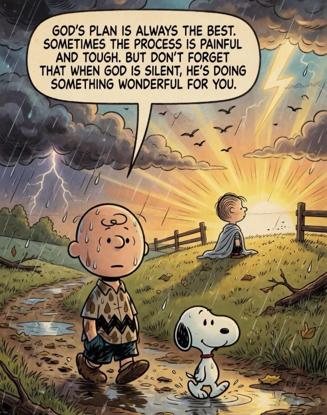 GOD'S PLAN IS ALWAYS THE BEST. SOMETIMES THE PROCESS IS PAINFUL AND TOUGH. BUT DON'T FORGET THAT WHEN GOD IS SILENT, HE'S DOING SOMETHING WONDERFUL FOR YOU.