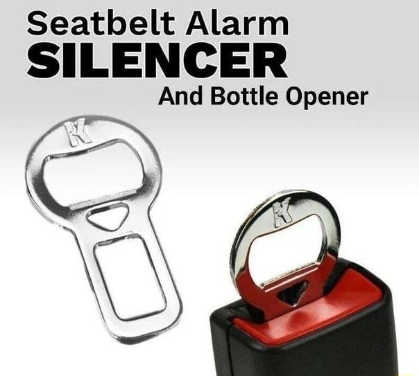 Seatbelt Alarm SILENCER And Bottle Opener