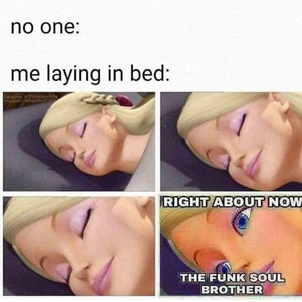 no one me laying in bed