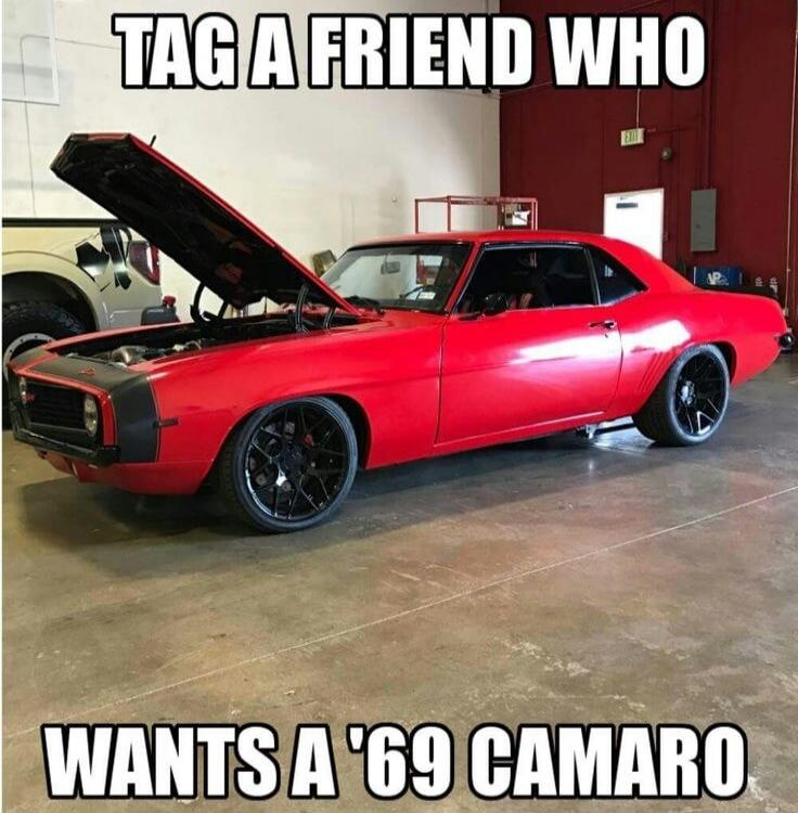 TAG A FRIEND WHO WANTS A '69 CAMARO