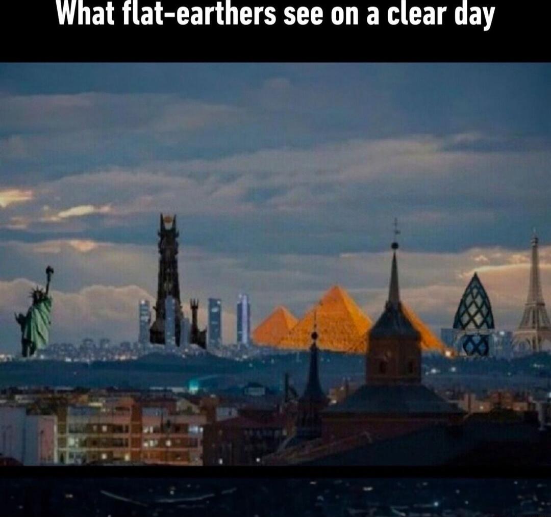 what flat earthers see on a c y