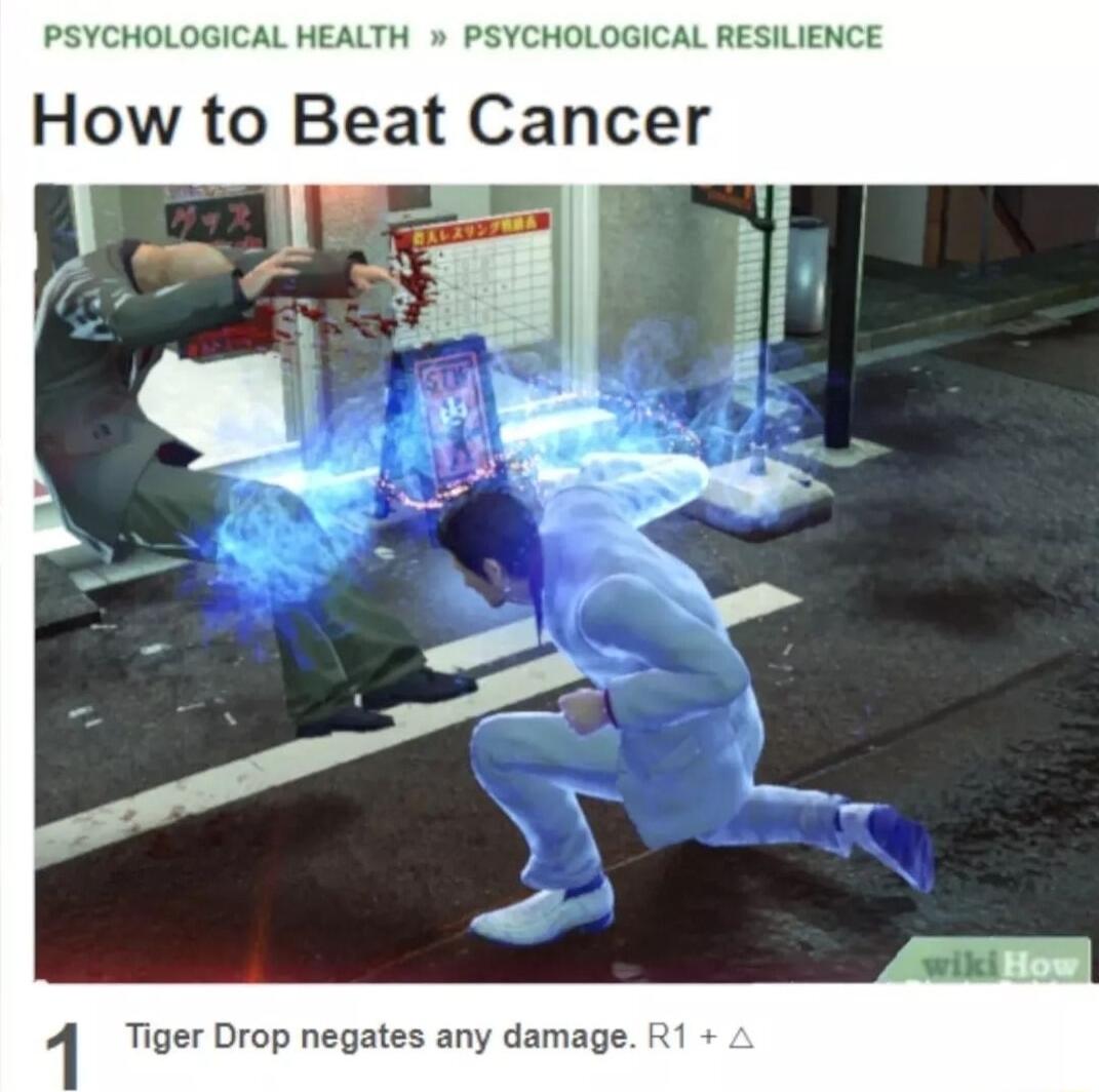 PSYCHOLOGICAL HEALTH PSYCHOLOGICAL RESILIENCE How to Beat Cancer 4 Tioer Drop negates any damage 1