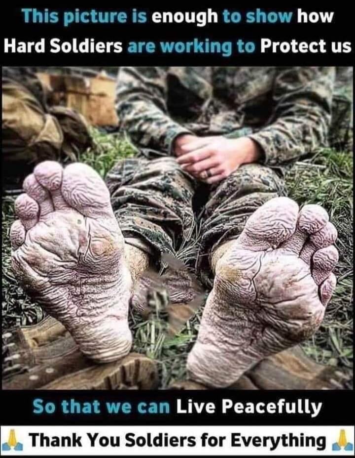 This picture is enough to show how Hard Soldiers are working to Protect us So that we can Live Peacefully Thank You Soldiers for Everything