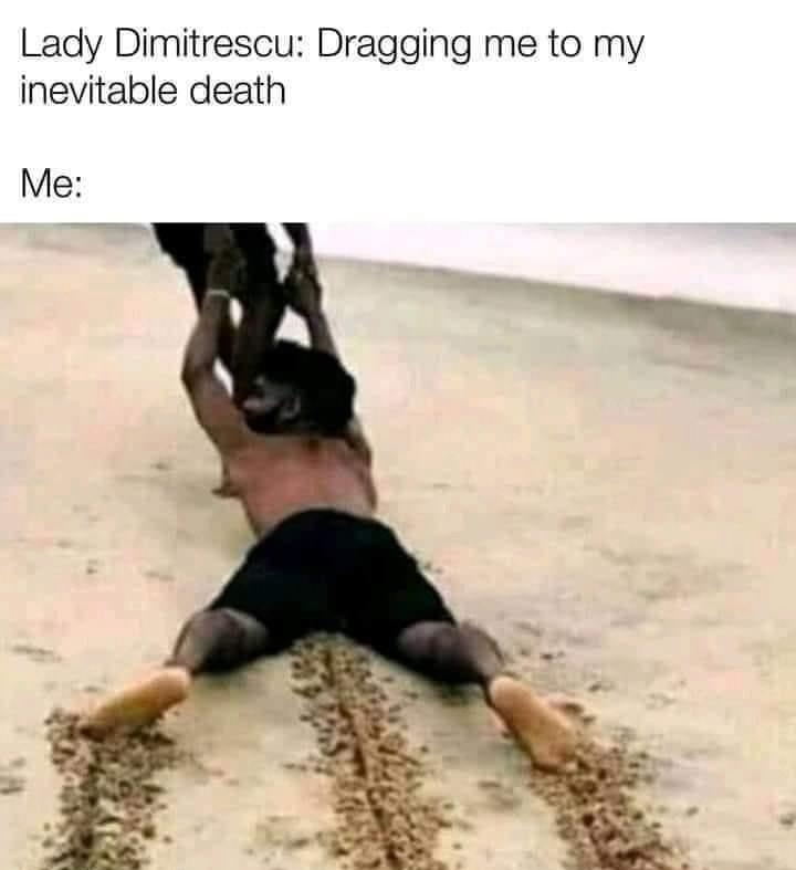 Lady Dimitrescu Dragging me to my inevitable death