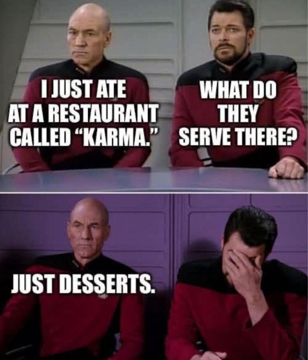 I JUST ATE AT A RESTAURANT CALLED 