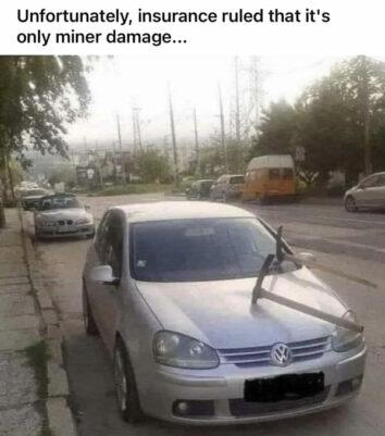 Unfortunately insurance ruled that its only miner damage
