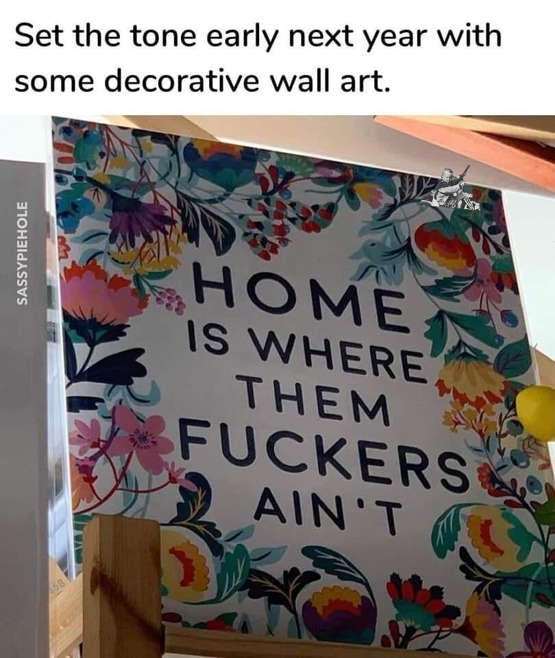 Set the tone early next year with some decorative wall art 3 i 5 H