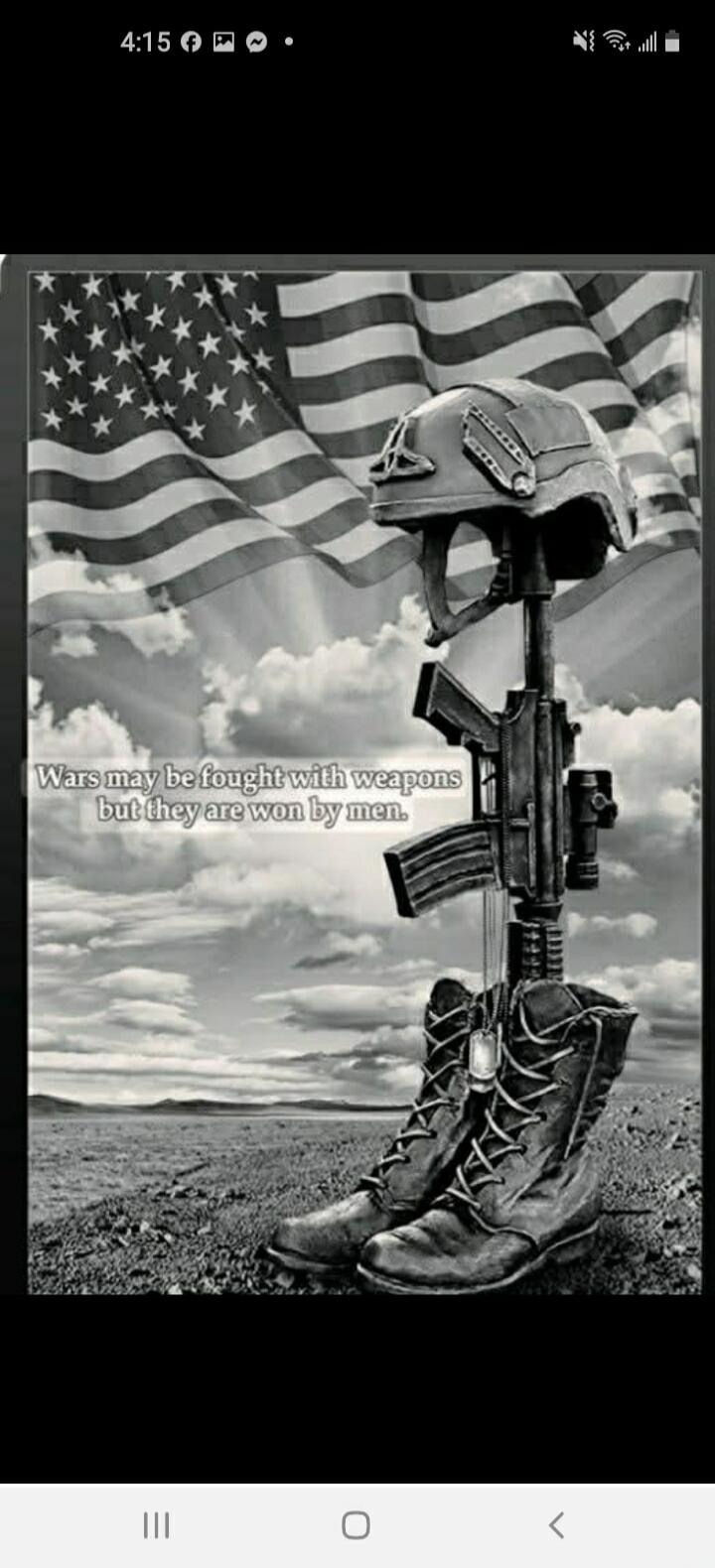Wars may be fought with weapons but they are won by men.