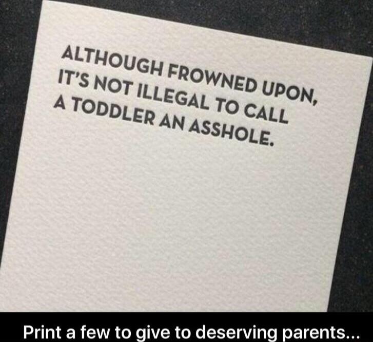 Print a few to give to deservi