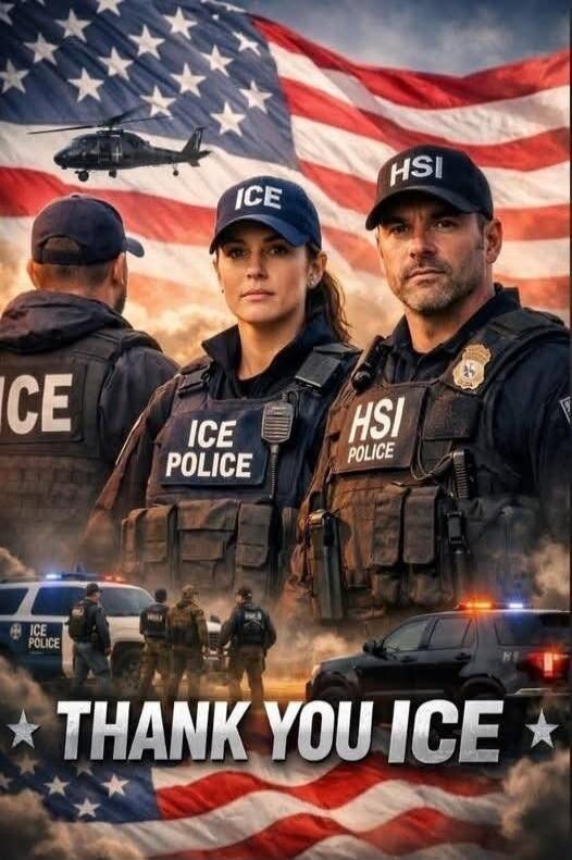 ICE HSI ICE POLICE HSI POLICE THANK YOU ICE