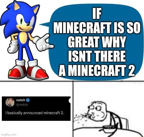 IF MINECRAFT IS S0 GREAT WHY ISNT THERE
