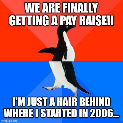 WEARE FINALLY GETTINGA PRY RRISE X IMJUSTA HAIR BEHIND WHERE STARTED IN 2006