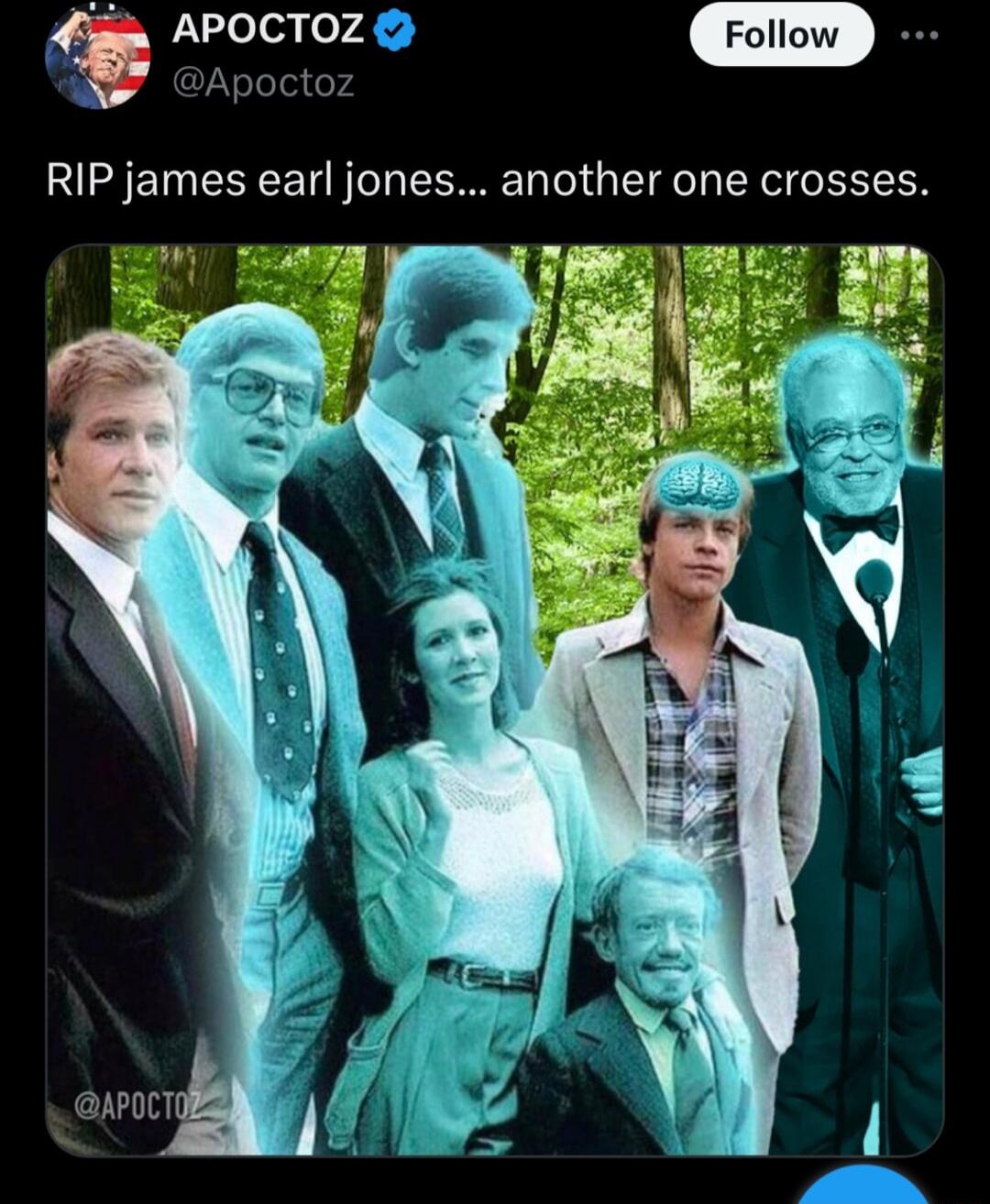 APOCTOZ Apoctoz RIP james earl jones another one crosses