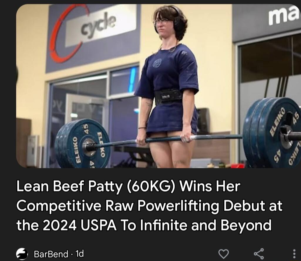 Lean Beef Patty 60KG Wins Her Competitive Raw Powerlifting Debut at the 2024 USPA To Infinite and Beyond BarBend 1d Qo