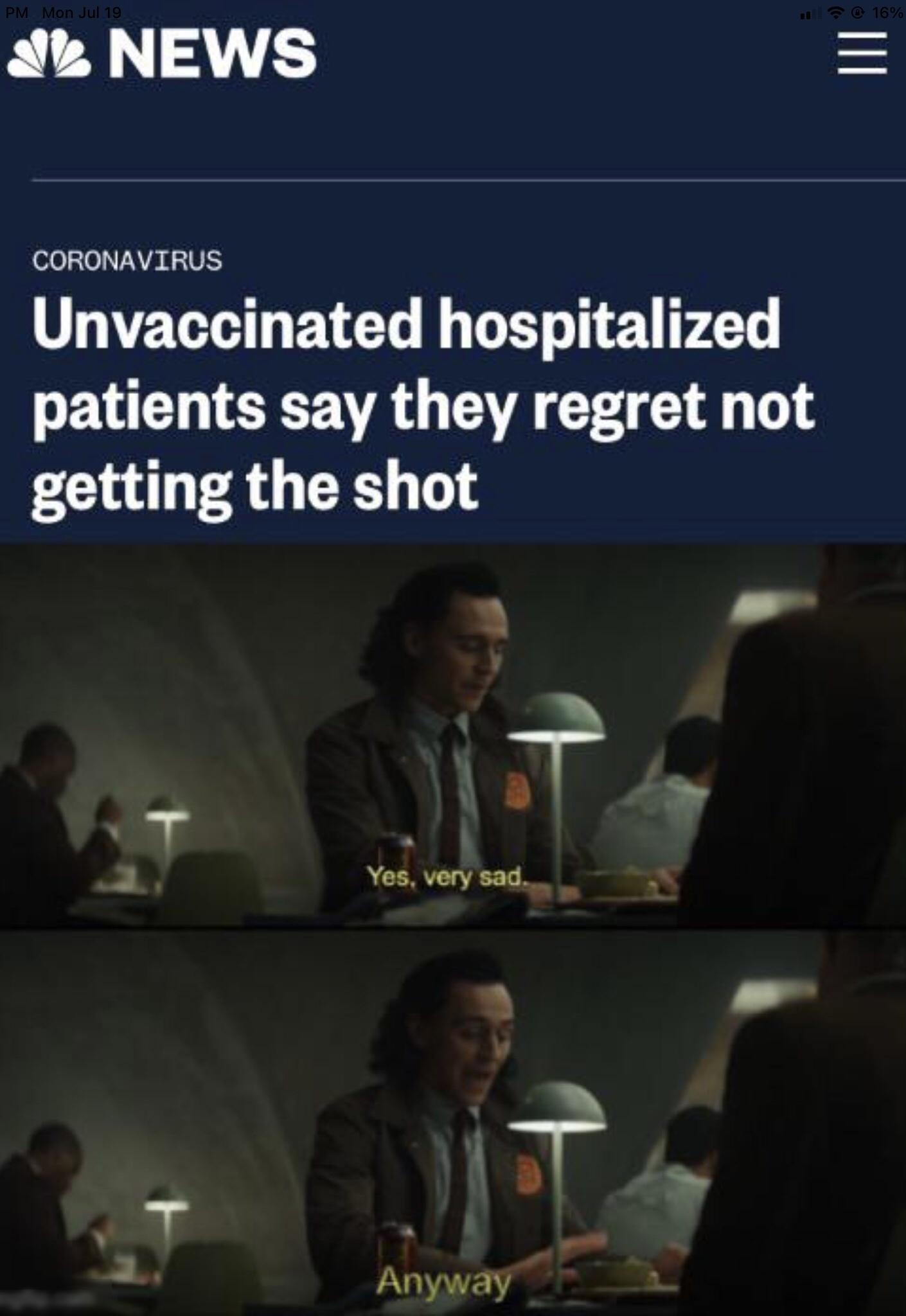 Az NEWS Unvaccinated hospitalized patients say they regret not getting the shot 4 Anyway