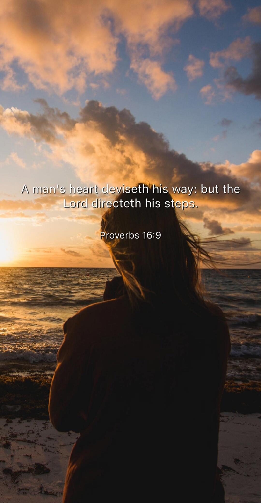 A man's heart deviseth his way: but the Lord directeth his steps. Proverbs 16:9