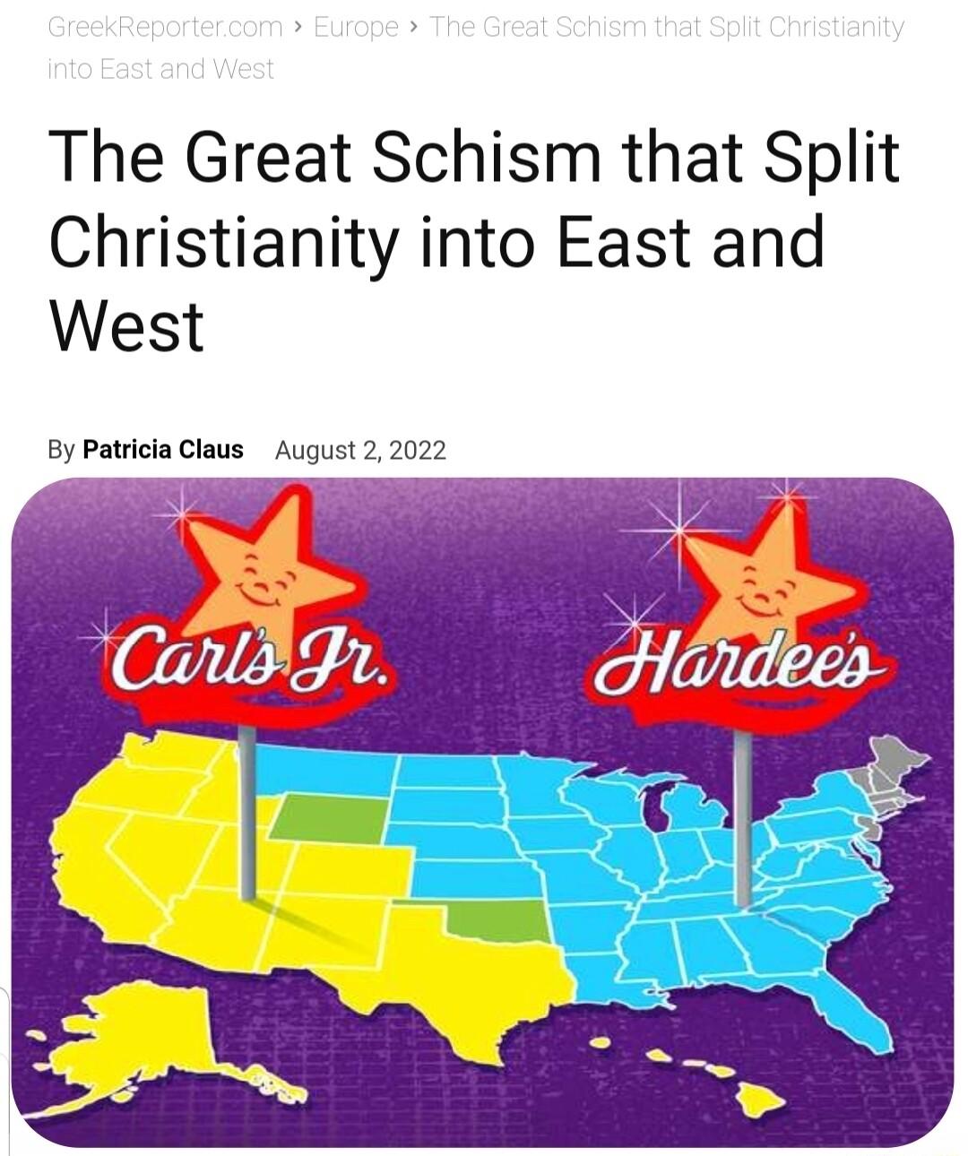 The Great Schism that Split Christianity into East and West