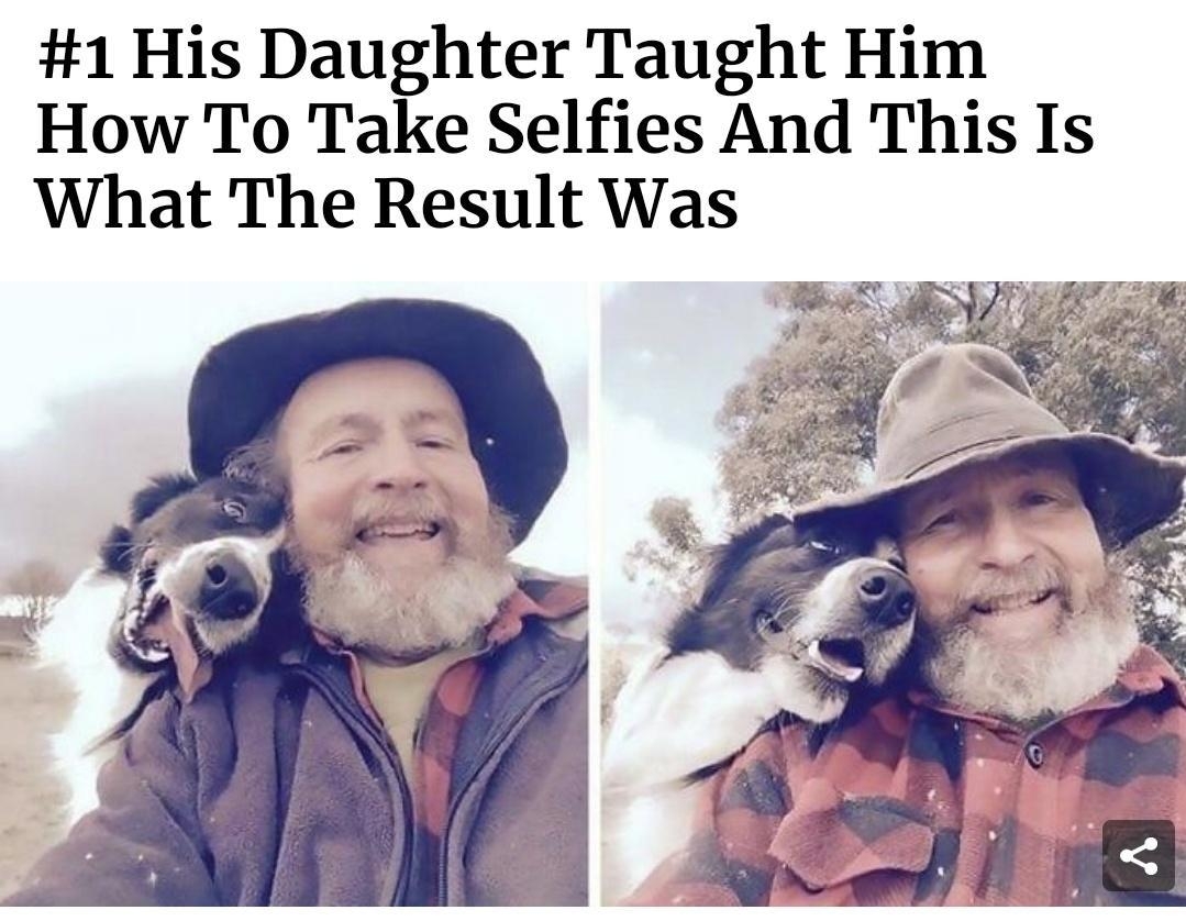 1 His Daughter Taught Him How To Take Selfies And This Is What The Result Was