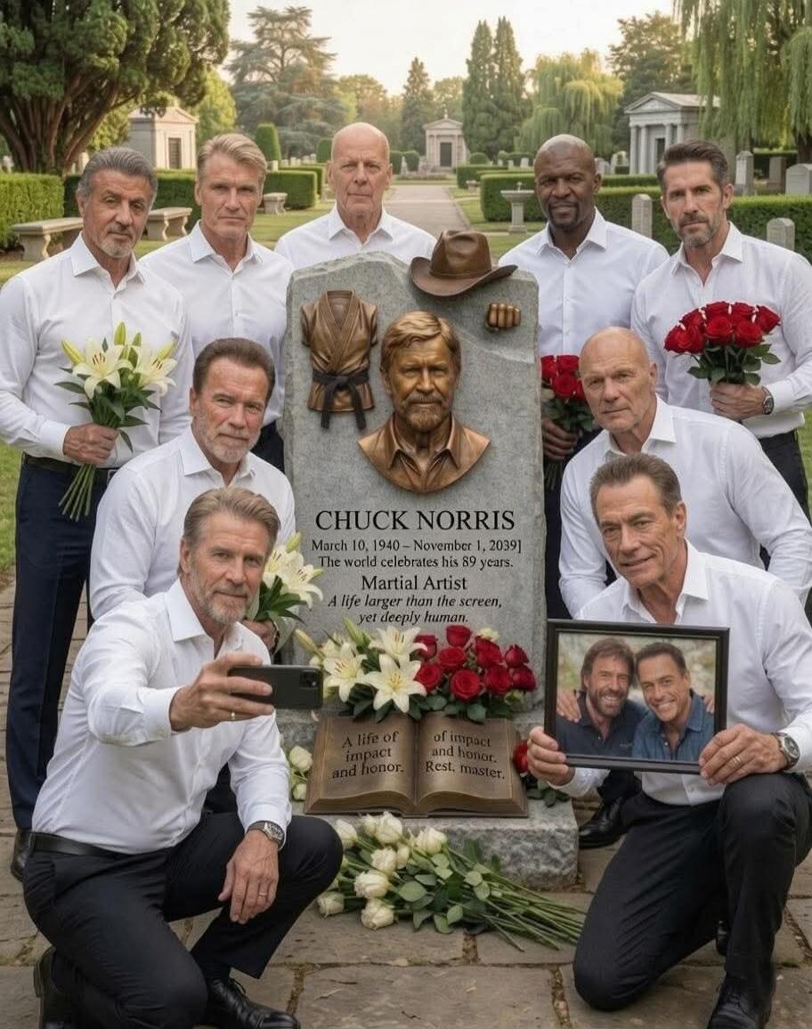 CHUCK NORRIS March 10, 1940 - November 1, 2039 The world celebrates his 89 years. Martial Artist A life larger than the screen, yet deeply human. A life of impact and honor. Rest, master.