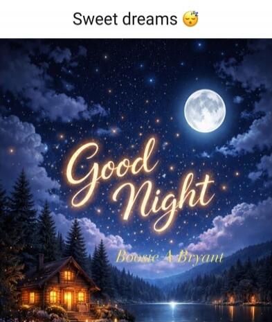 Sweet dreams 😴
Good Night