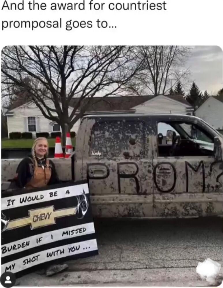 And the award for countriest promposal goes to