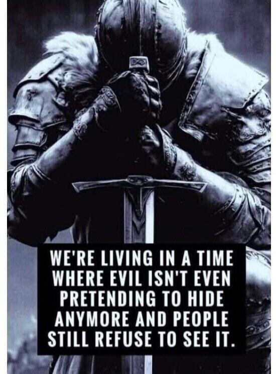 WE'RE LIVING IN A TIME WHERE EVIL ISN'T EVEN PRETENDING TO HIDE ANYMORE AND PEOPLE STILL REFUSE TO SEE IT.