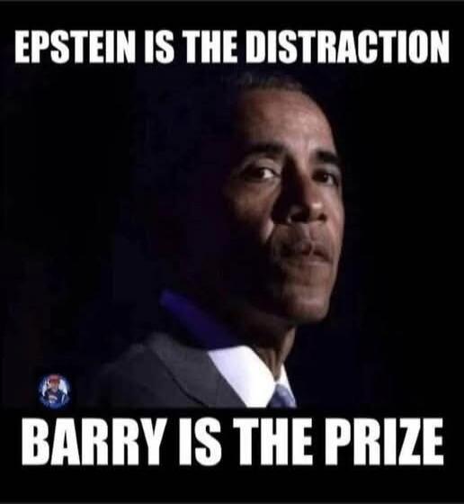EPSTEIN IS THE DISTRACTION BARRY IS THE PRIZE