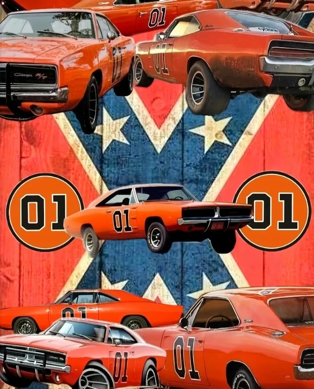 01 (repeated on multiple orange cars)