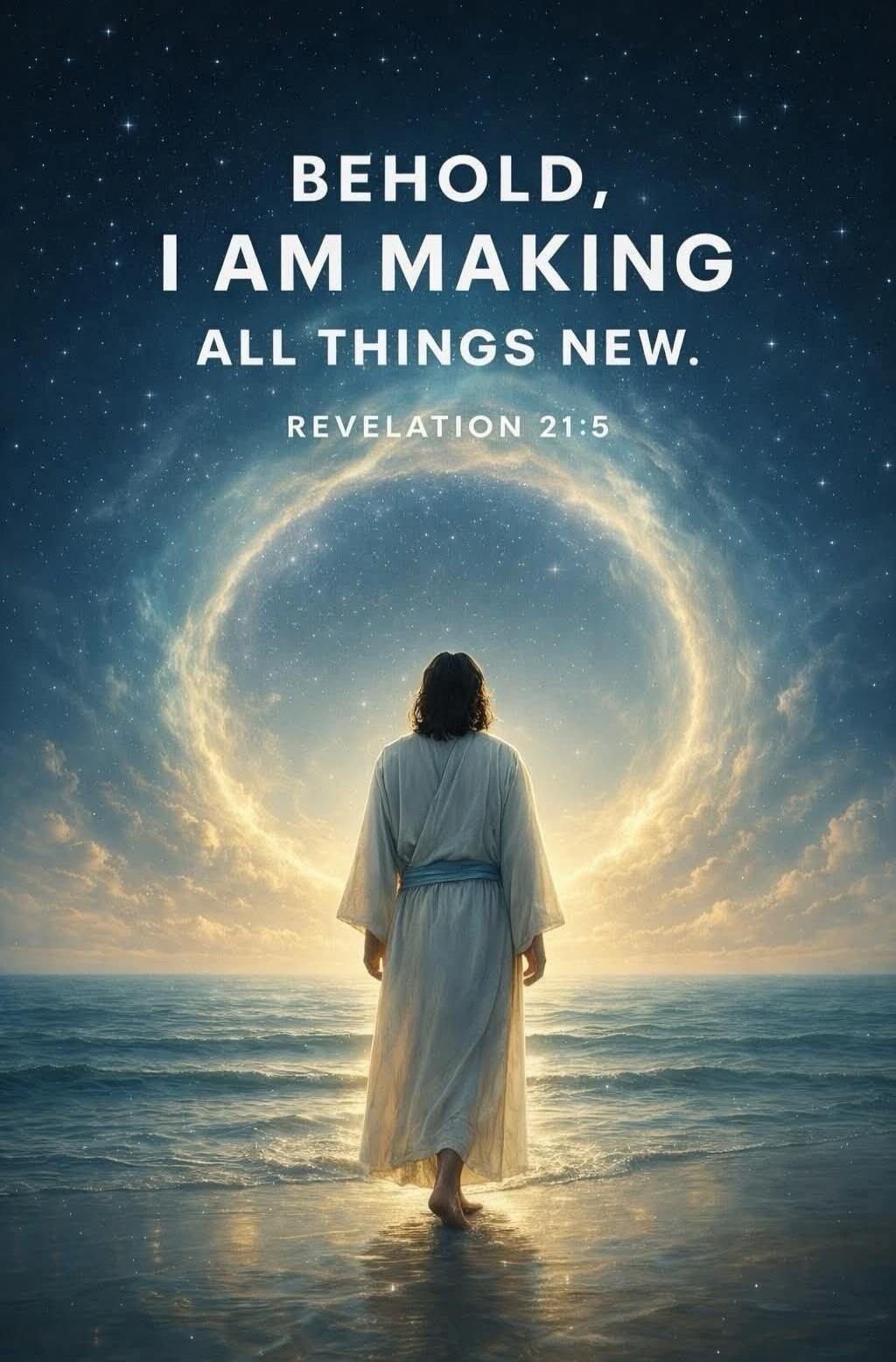 BEHOLD, I AM MAKING ALL THINGS NEW. REVELATION 21:5