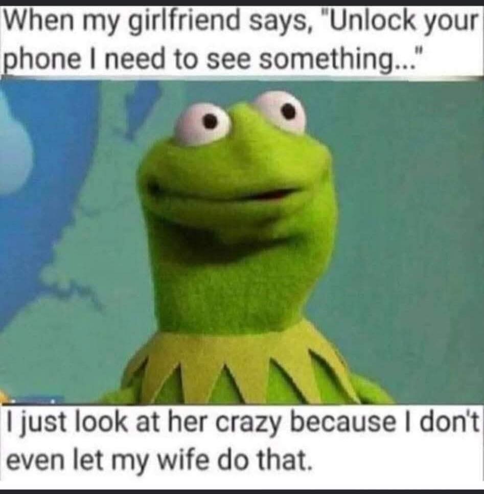 When my girlfriend says, 