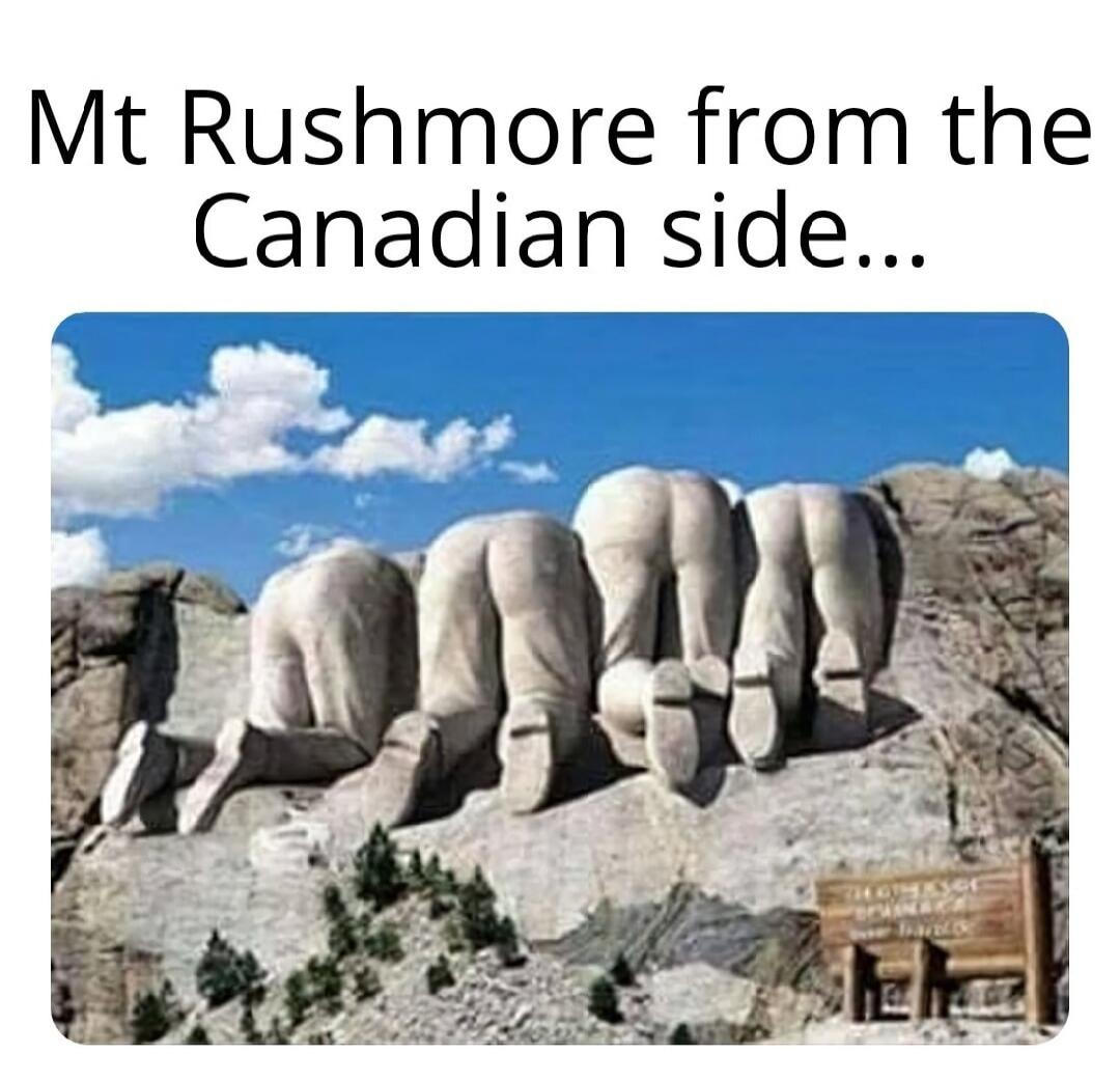 Mt Rushmore from the Canadian side...
