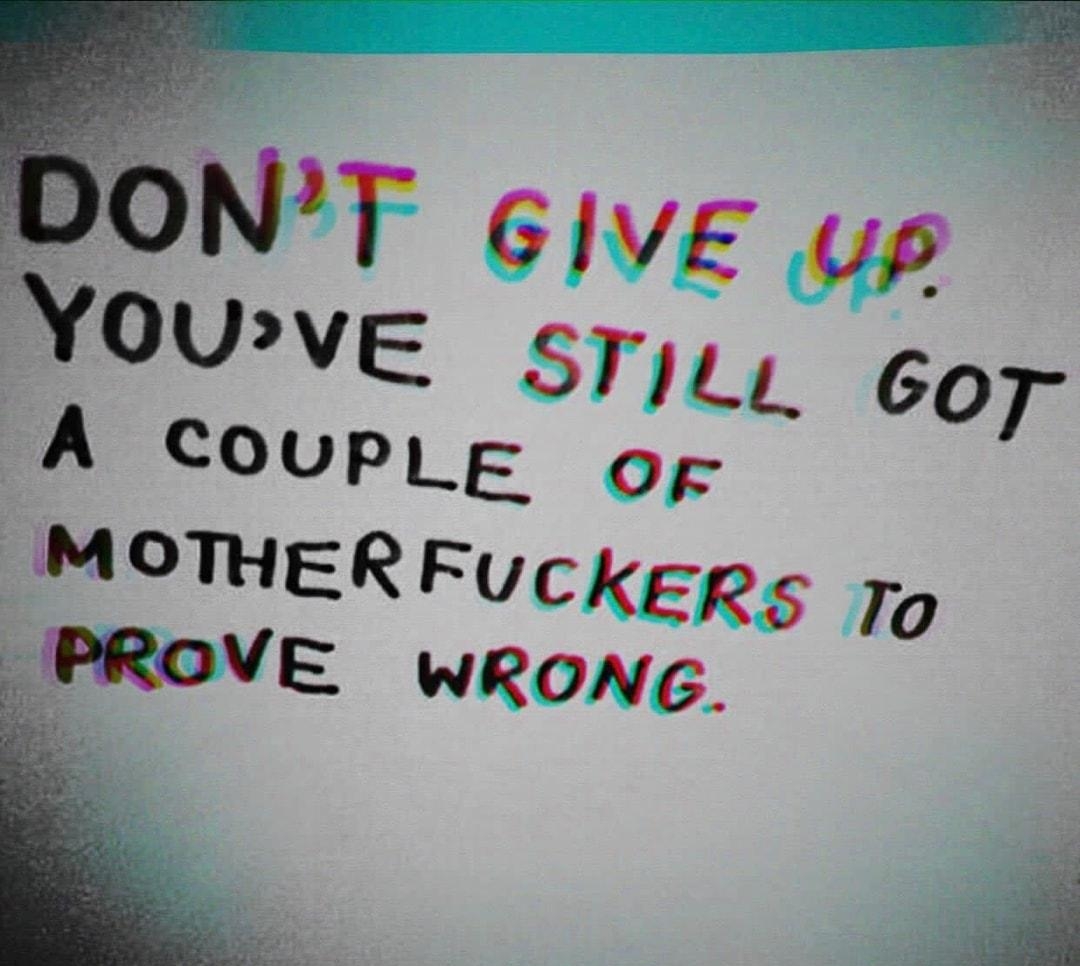 MOTHERFuCckeps To PROVE wronG