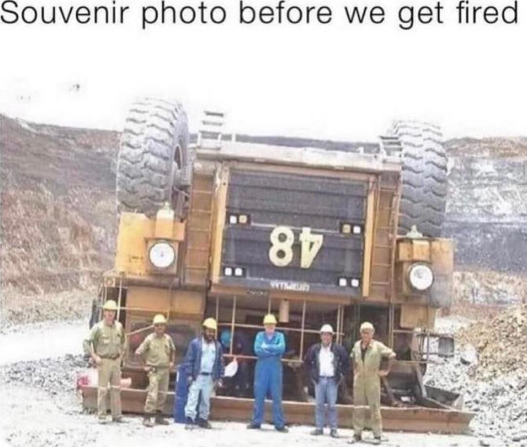 Souvenir photo before we get fired