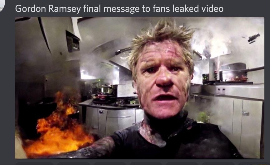MF Floyd os12022 Gordon Ramsey final message to fans leaked video