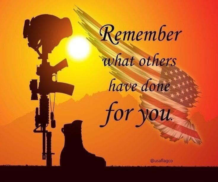 Remember what others have done for you. @usaflagco