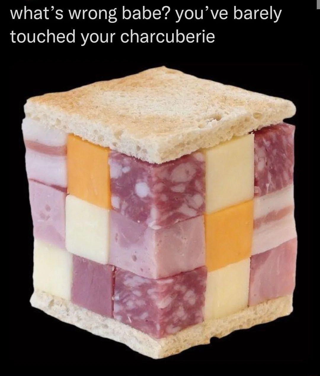 whats wrong babe youve barely touched your charcuberie