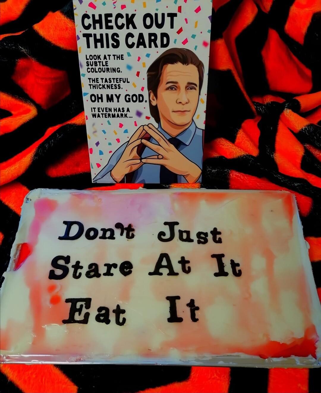 CHECK OUT THIS CARD Dont Jusgt Stare At Iy FEat It