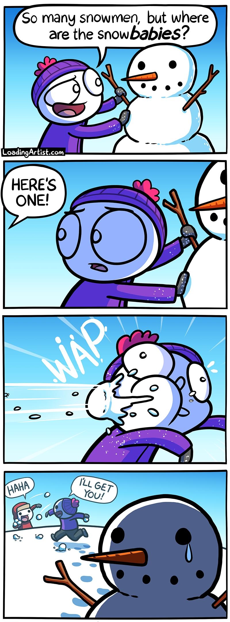 So many snowmen but where are the snowbabies LoadingActistcom Bonus panels on Patreon
