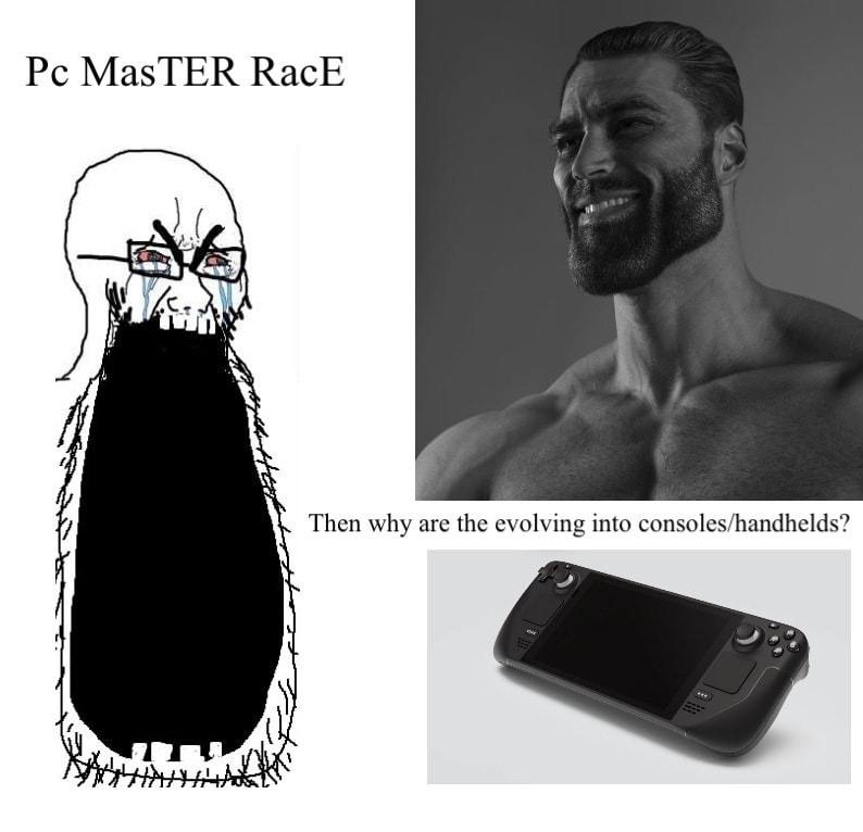 Pc MasTER RacE Then why are the evolving into consoleshandhelds