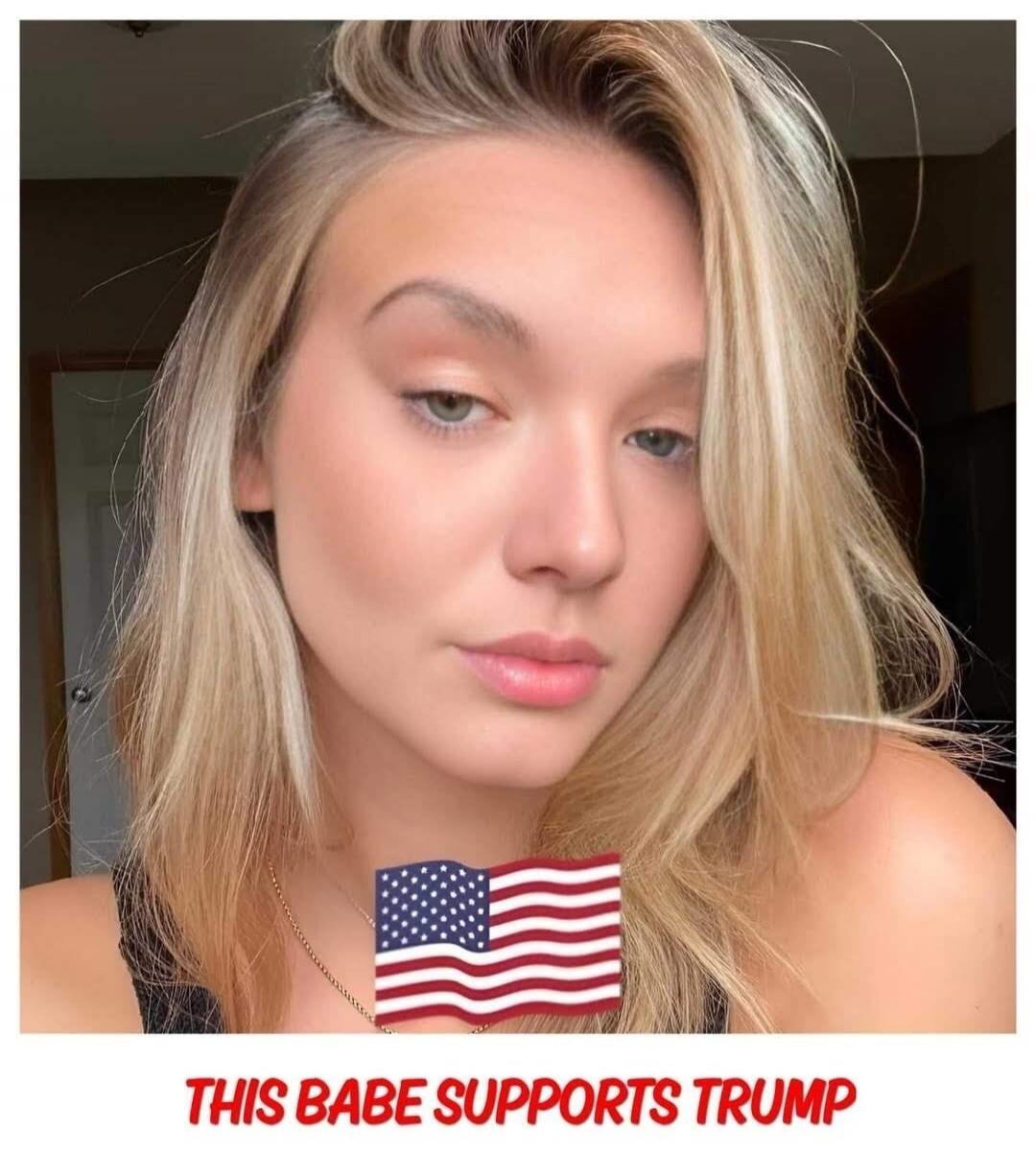 THIS BABE SUPPORTS TRUMP