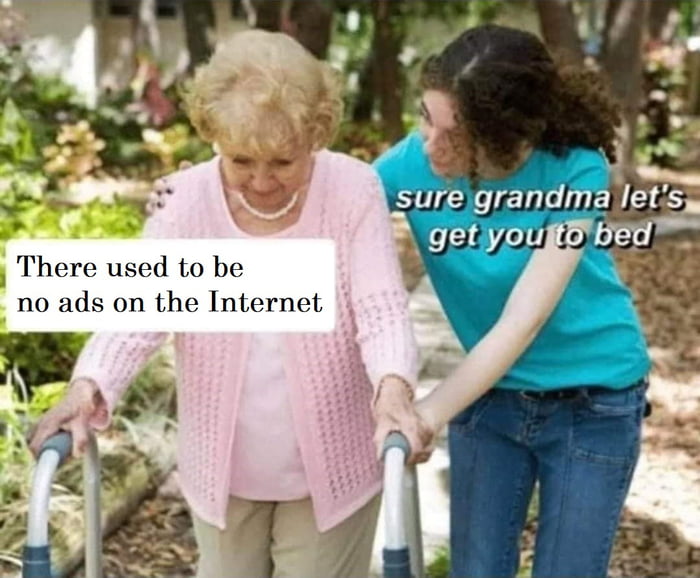 There used to be no ads on the Internet