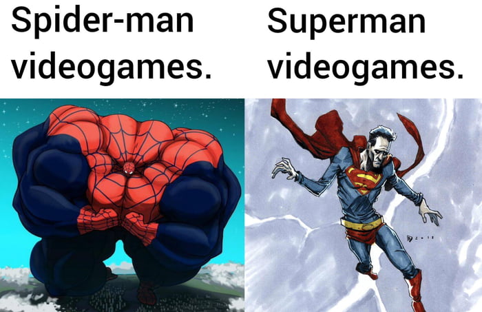 Spider man Superman videogames videogames