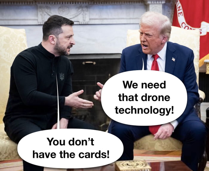 We need that drone technology! You don't have the cards!