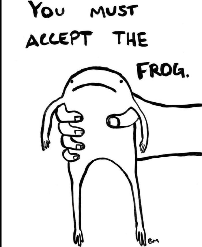 You mMusT ALEPT THE FROG
