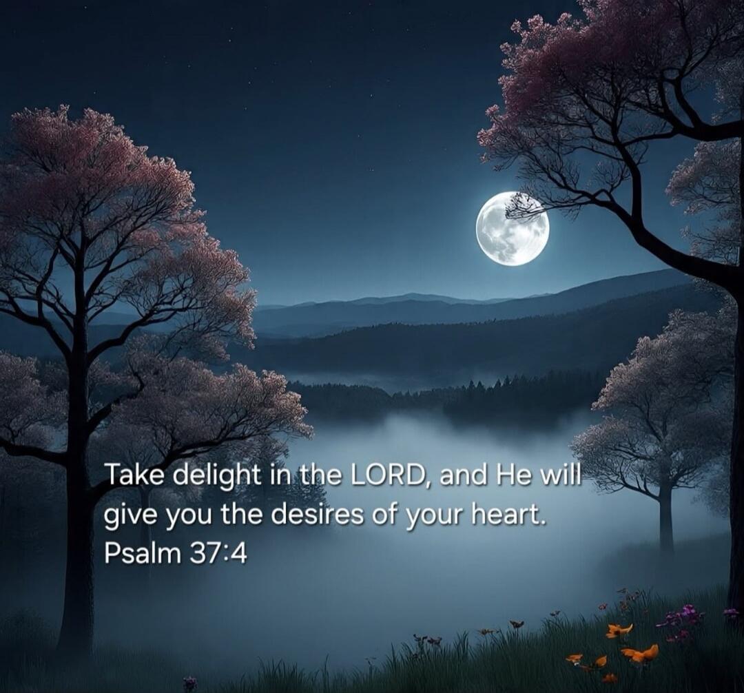 Take delight in the LORD, and He will give you the desires of your heart. Psalm 37:4