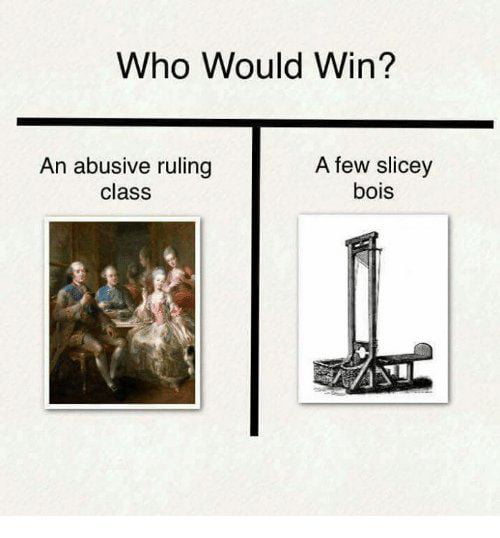 Who Would Win An abusive ruling A few slicey class bois