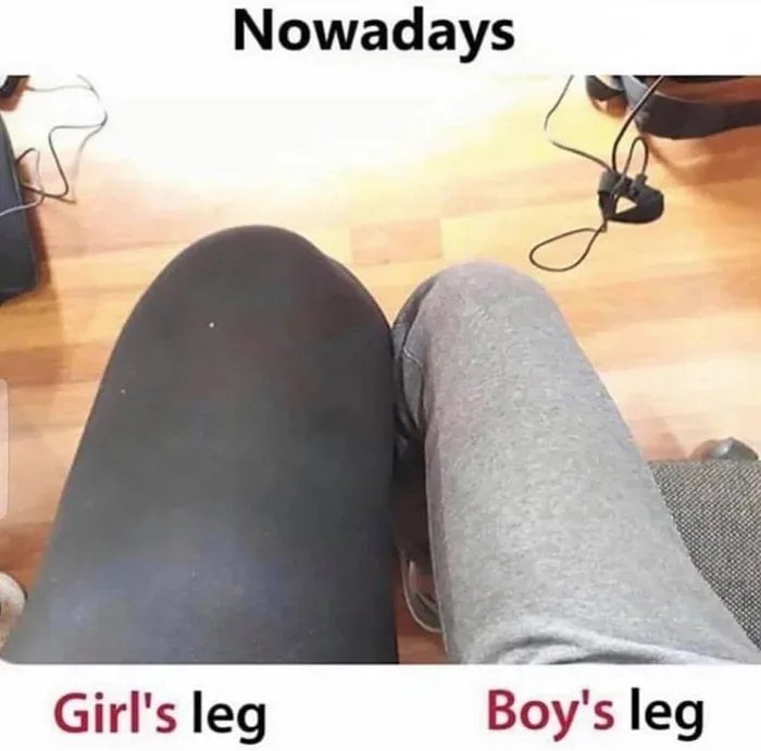 Nowadays P y o Girls leg Boys leg