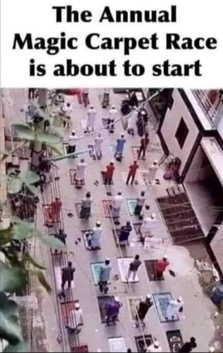 The Annual Magic Carpet Race is about to start Boatr N