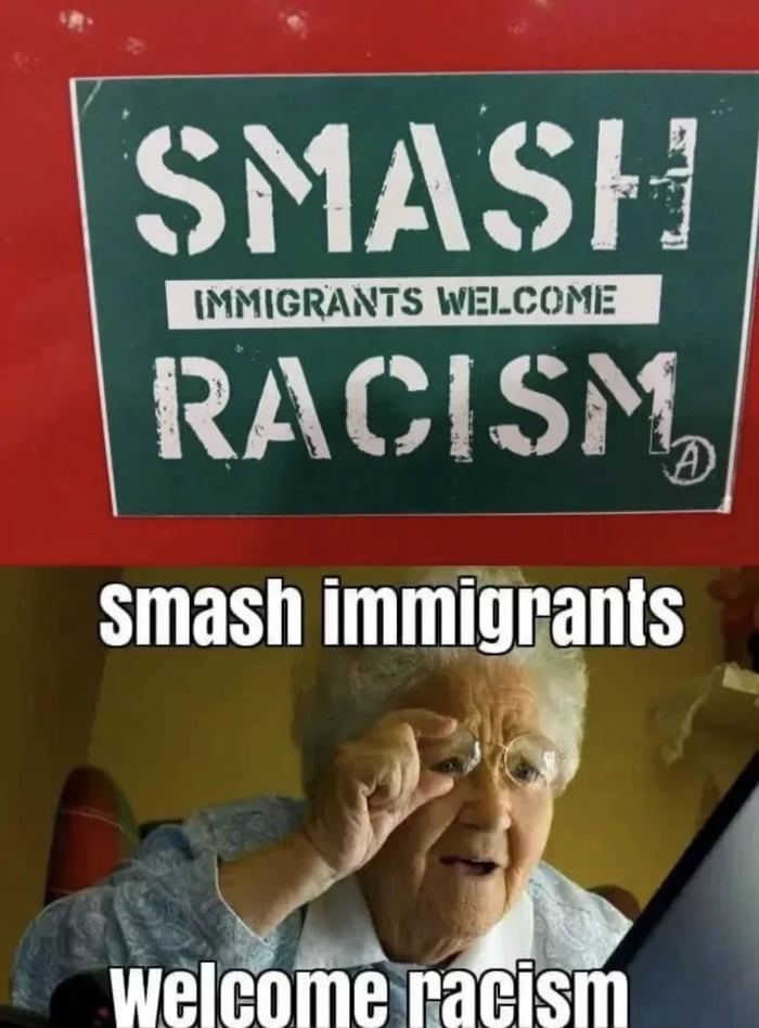 RACISM smash immigrants 9 3 welecome racism