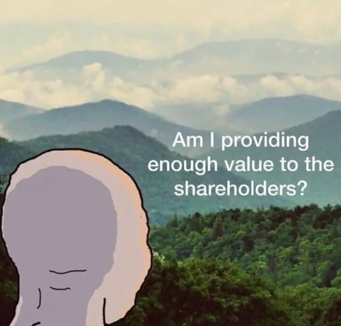 Am I providing enough value to the shareholders?